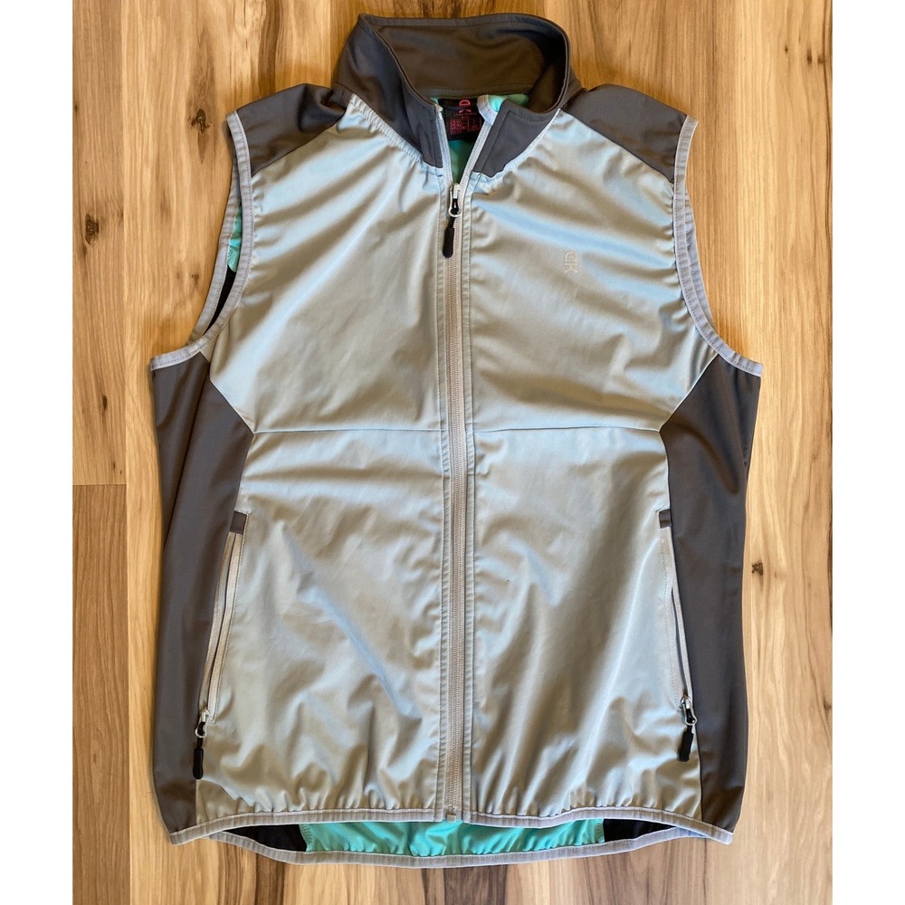 Little Donkey Andy Mens Lightweight Softshell Cycling Vest Blue Grey Large‎